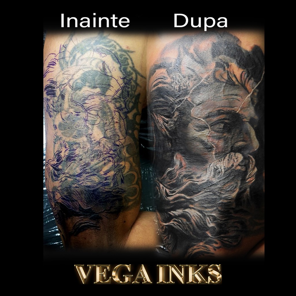 cover up tatuaj cu zeus